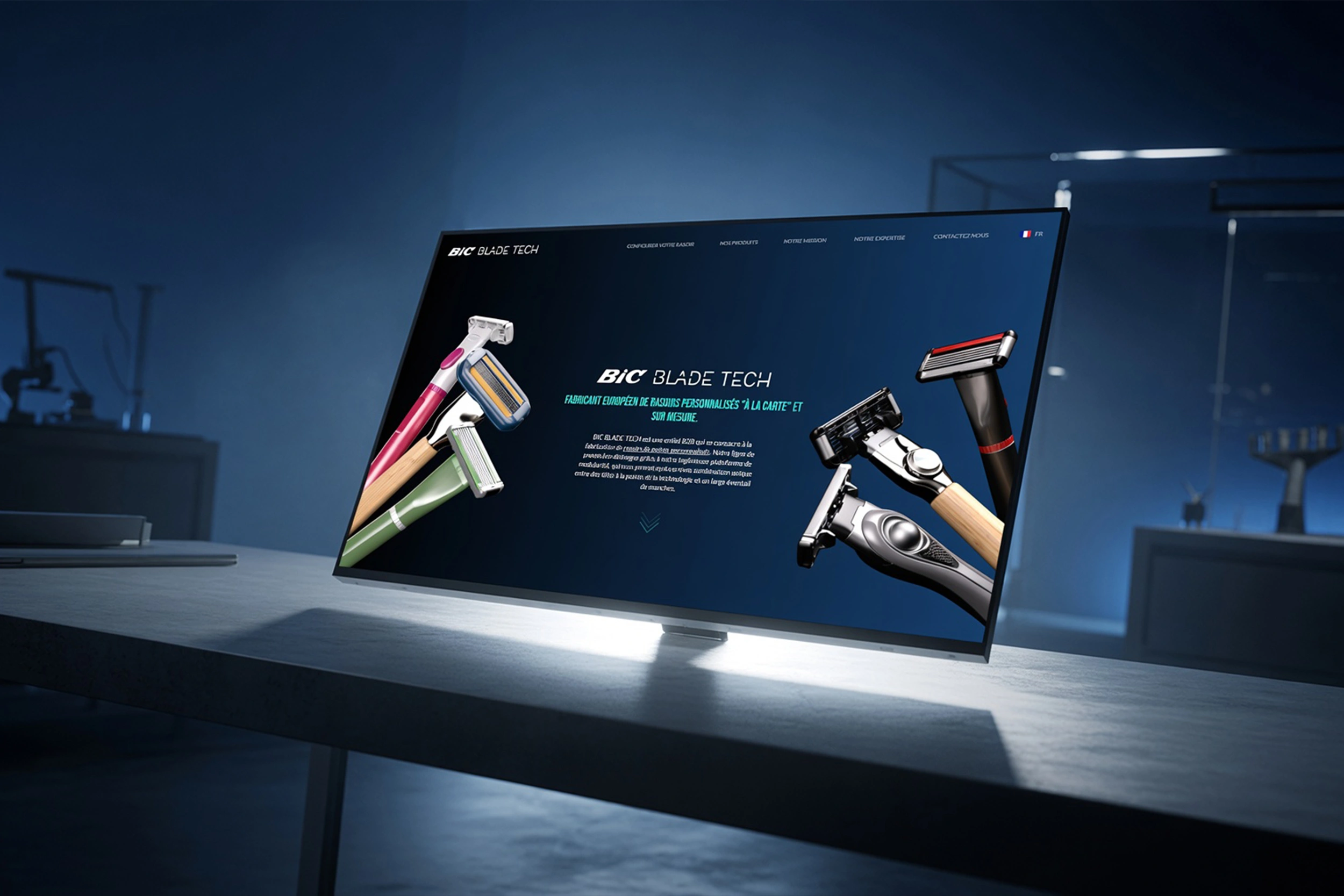 BIC Blade Tech — packaging et produit