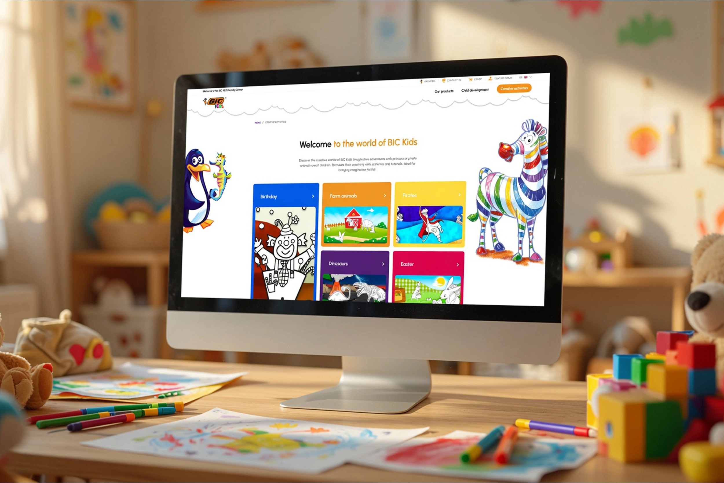Site BIC KIDS — page d'accueil « Go Make Wow »